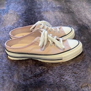 Converse Chuck 70 Light Pink Canvas Mule Sneakers